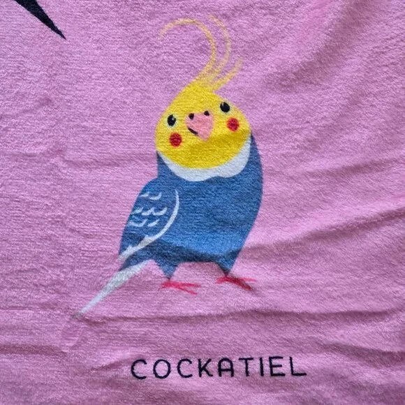 Plush Fleece Throw Cartoon Parrots Bird - Picture 3 of 8